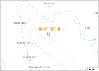 map of Martinésia