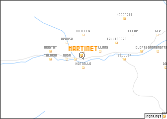 map of Martinet