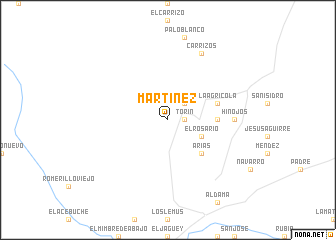 map of Martínez