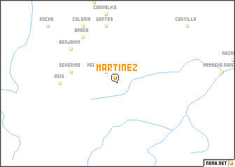 map of Martínez