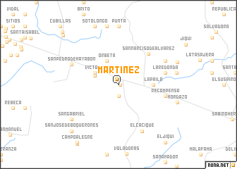 map of Martínez