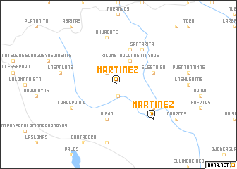 map of Martínez