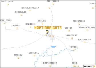 map of Martin Heights