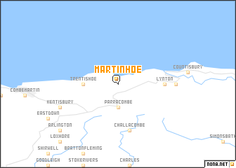 map of Martinhoe