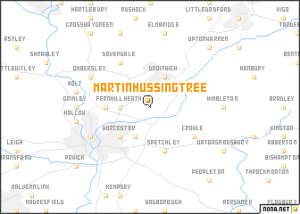 map of Martin Hussingtree