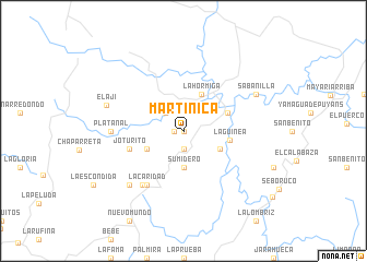 map of Martinica