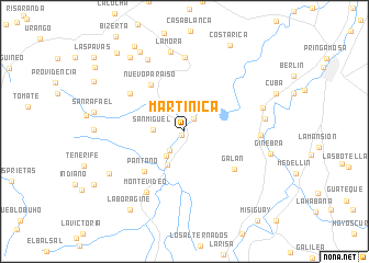 map of Martinica