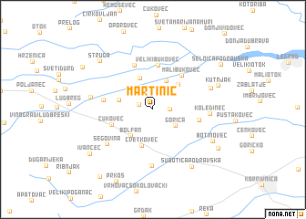map of Martinić