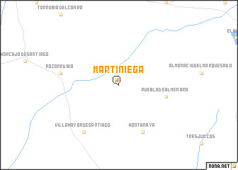 map of Martiniega