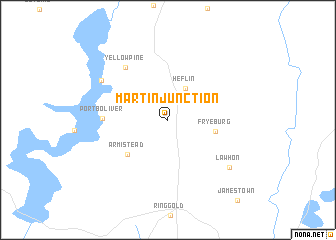 map of Martin Junction