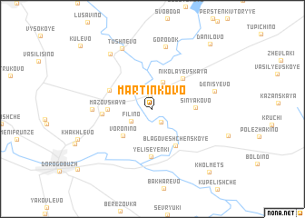 map of Martinkovo