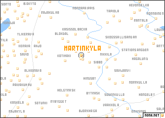 map of Martinkylä