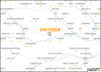 map of Martinová