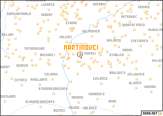 map of Martinovci