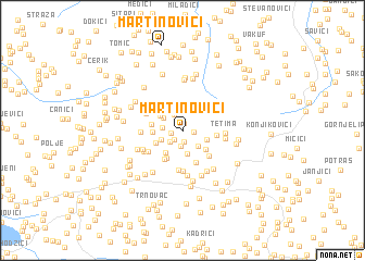 map of Martinovići