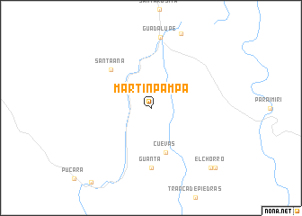 map of Martín Pampa