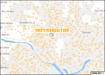 map of Martins Addition