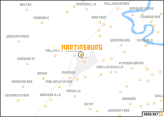 map of Martinsburg