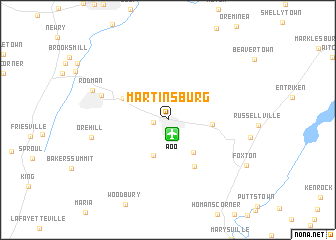 map of Martinsburg