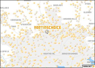 map of Martins Choice