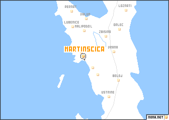 map of Martinšćica