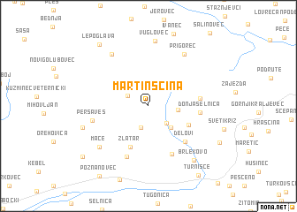 map of Martinšćina