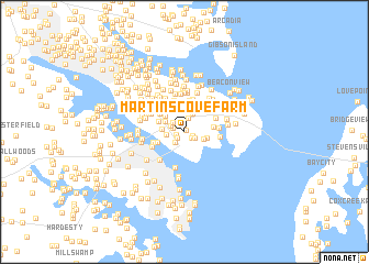 map of Martins Cove Farm