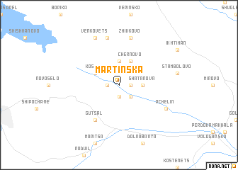 map of Martinska