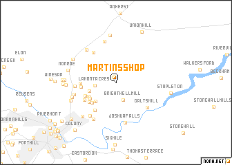 map of Martins Shop