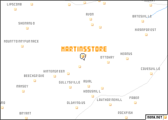 map of Martins Store