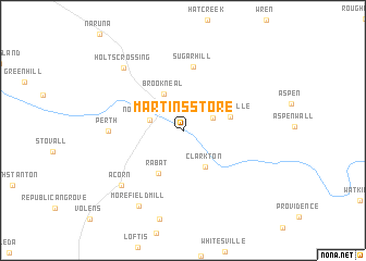 map of Martins Store