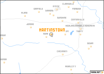 map of Martinstown