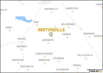 map of Martinsville