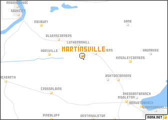 map of Martinsville