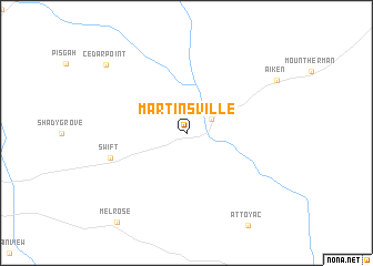 map of Martinsville