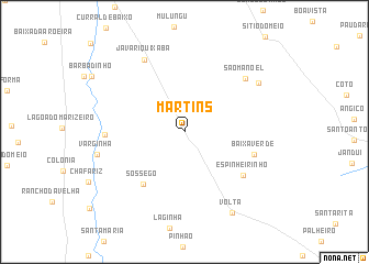 map of Martins