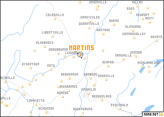 map of Martins