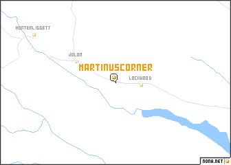 map of Martinus Corner