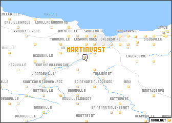 map of Martinvast