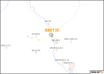 map of Martin