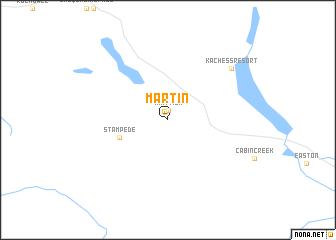 map of Martin