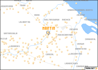 map of Martín