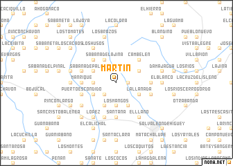 map of Martín