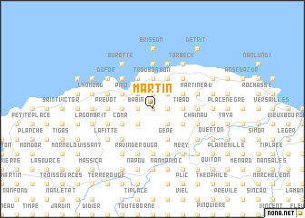 map of Martin