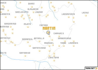 map of Martín