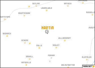 map of Martin