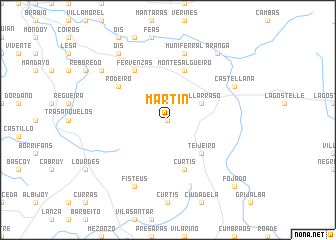 map of Martín