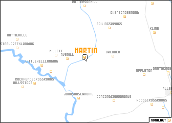 map of Martin