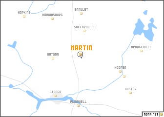 map of Martin