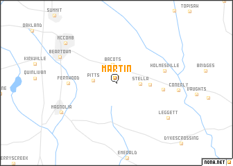 map of Martin